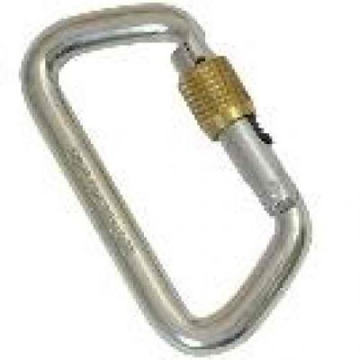 Steel Karabiner Compact D Screw Gate