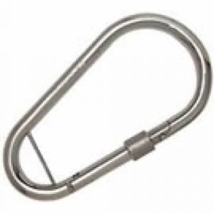 Steel Karabiner Pear Shape, Screw Gate