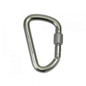 Steel Karabiner D Screw Gate