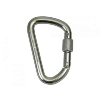 Steel Karabiner D Screw Gate